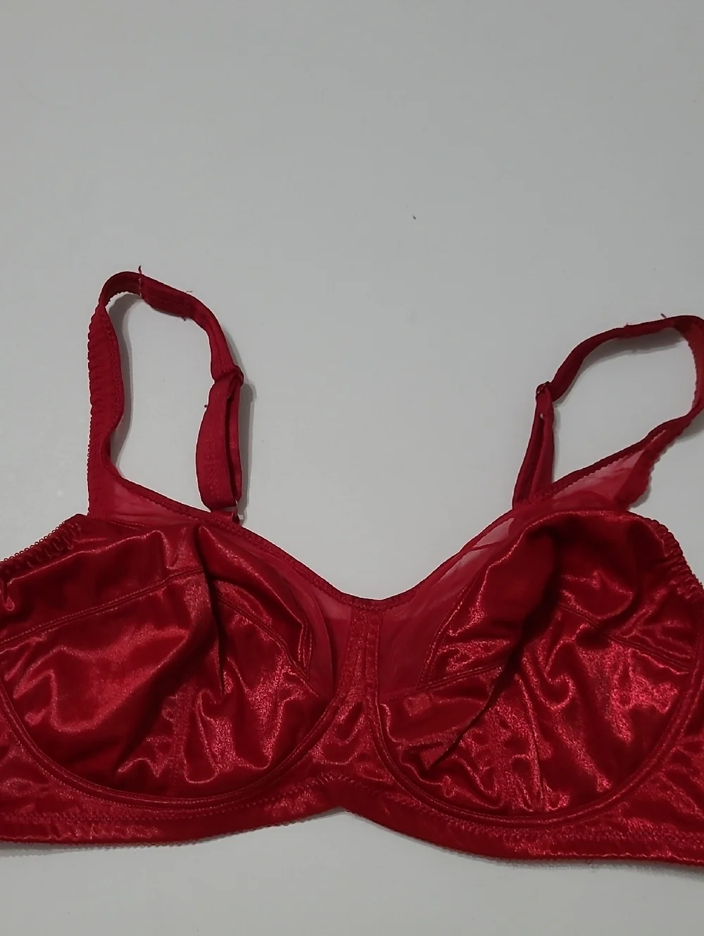 Lane Bryant Intimates Red Satin Finish Wireless Bra size 42C